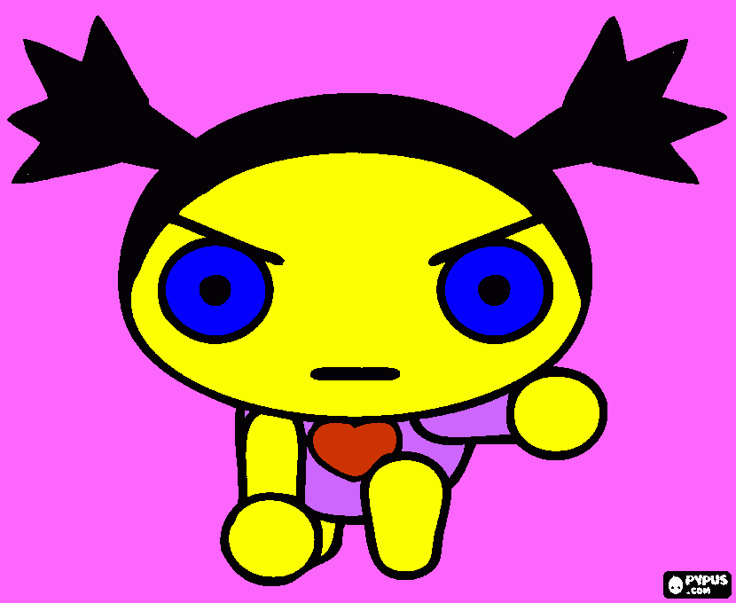 pucca ninja coloring page