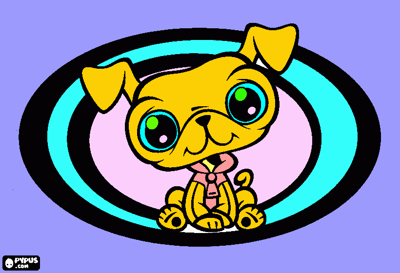 pug coloring page
