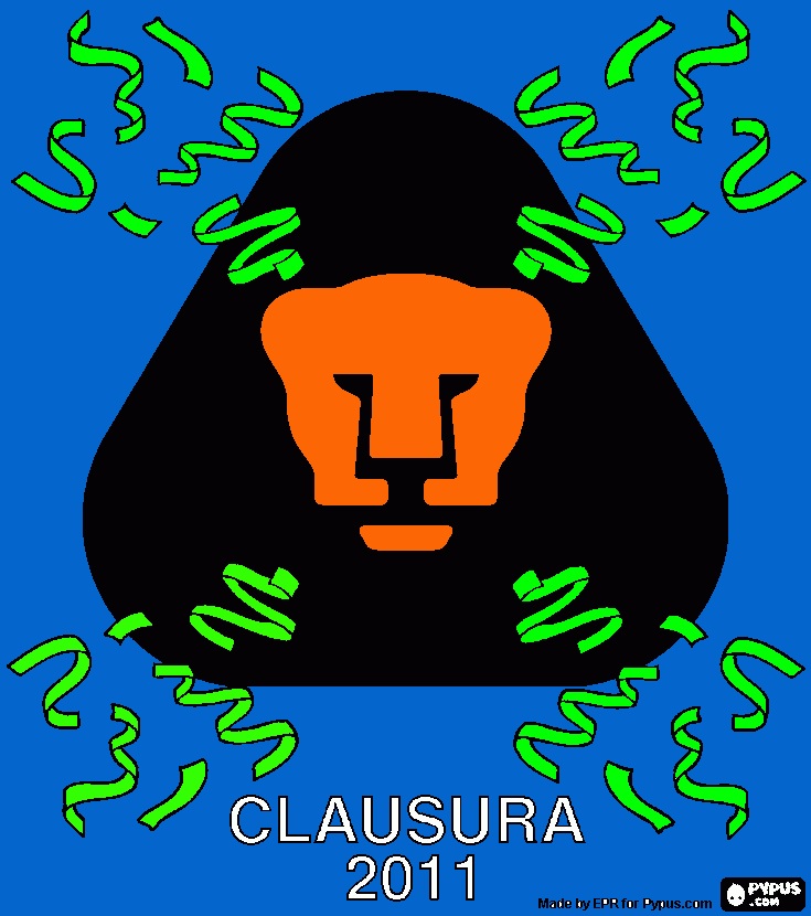 Pumas UNAM, Champion Clausura 2011  coloring page