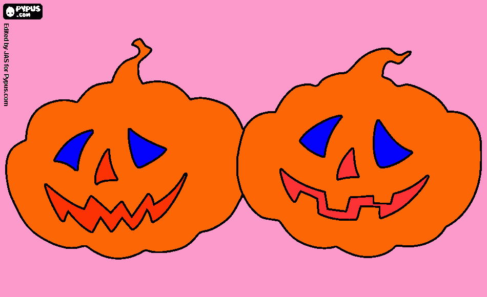 pumpkins coloring page