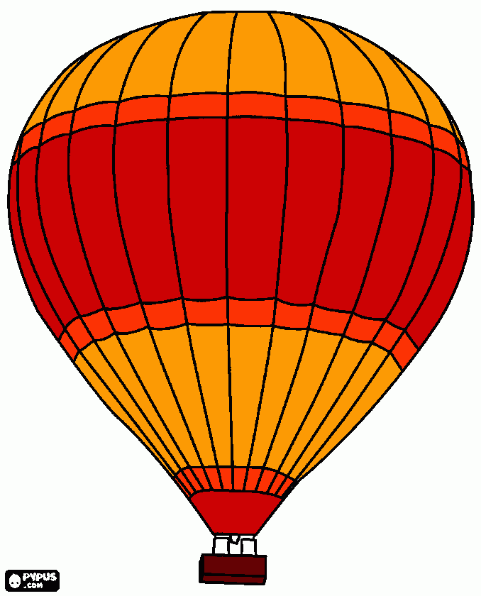 Punainen ilmapallo coloring page