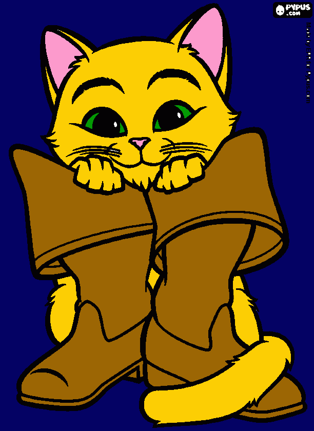 Puss and Boots coloring page