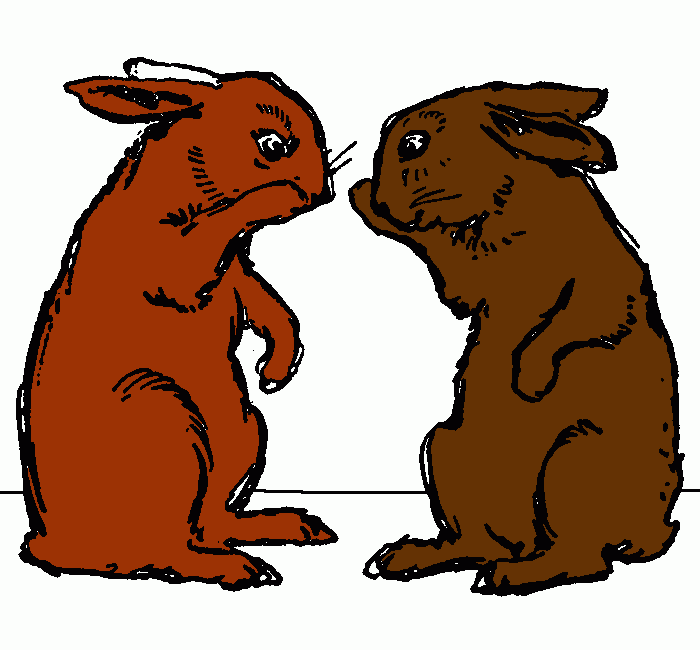 rabbits coloring page