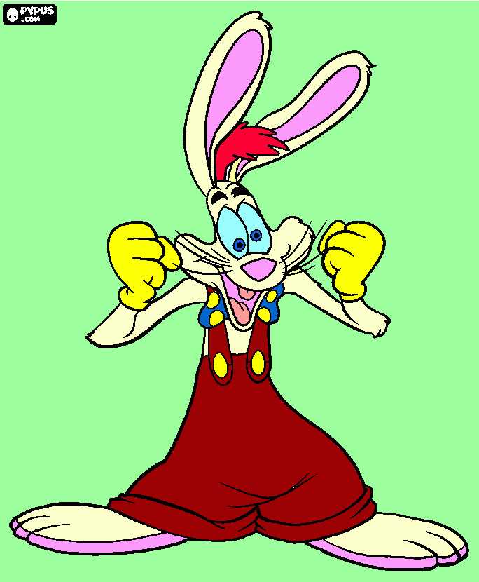 Raddzser nyúl coloring page