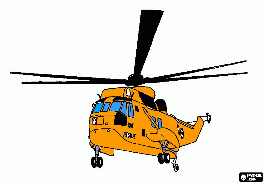 raf rescue coloring page