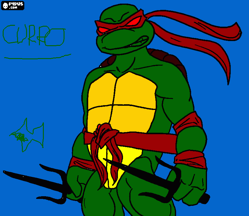 rafael coloring page