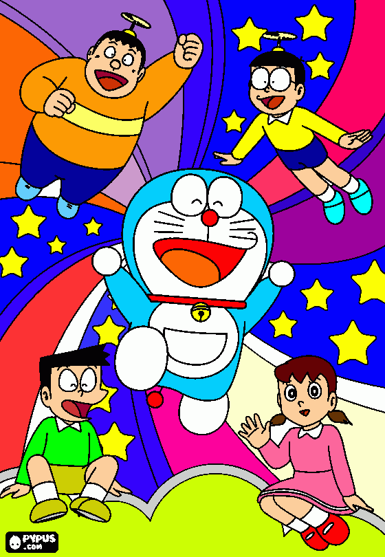 rafay doremon 2 coloring page