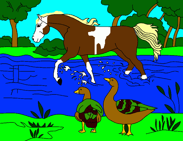 Rain coloring page
