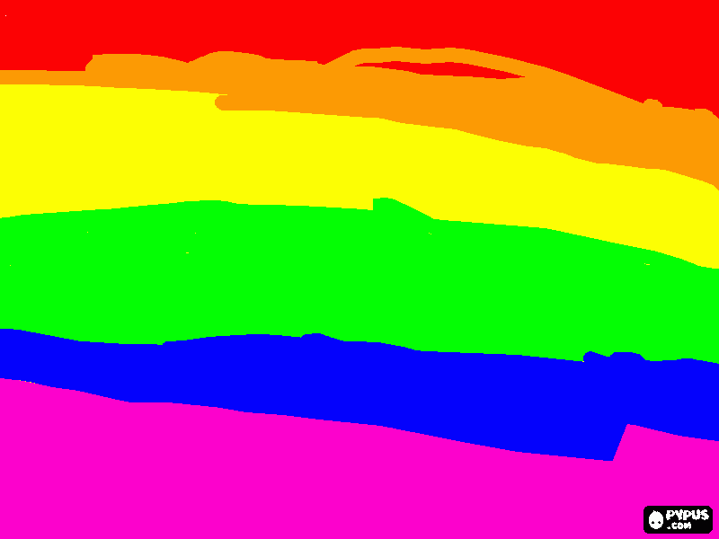 rainbow full screen coloring page