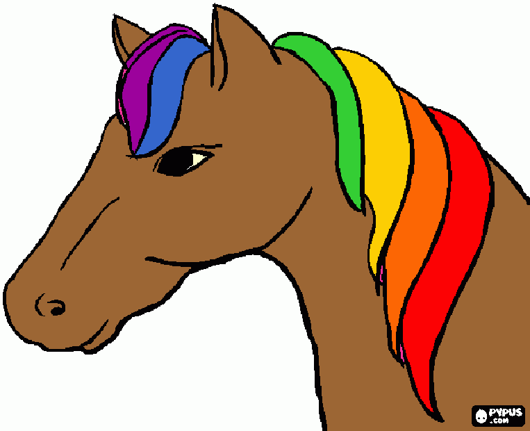 rainbow coloring page