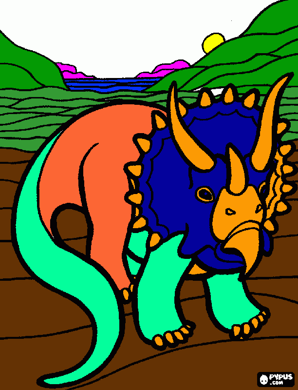 raino powerful coloring page