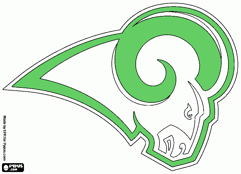 Ram Logo coloring page