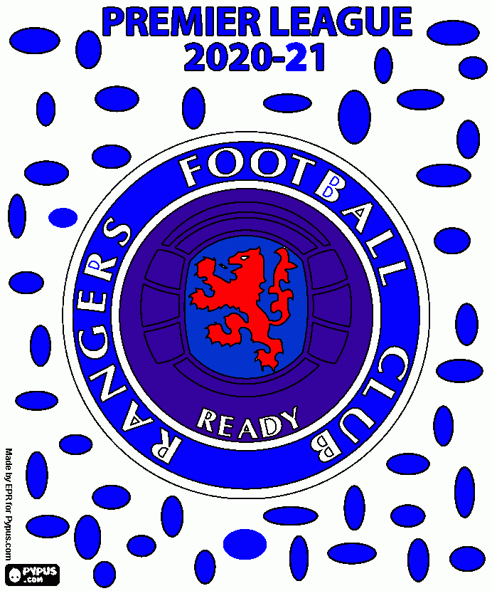 Rangers FC coloring page