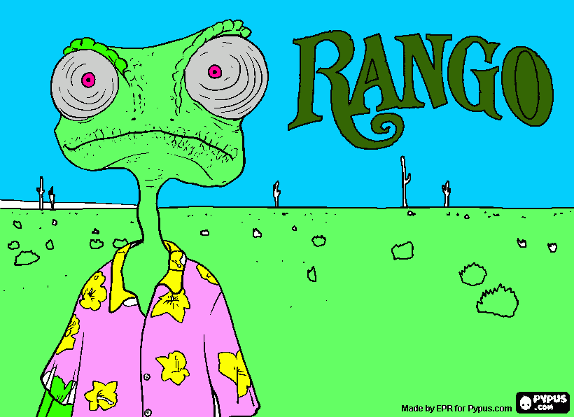 rango coloring page