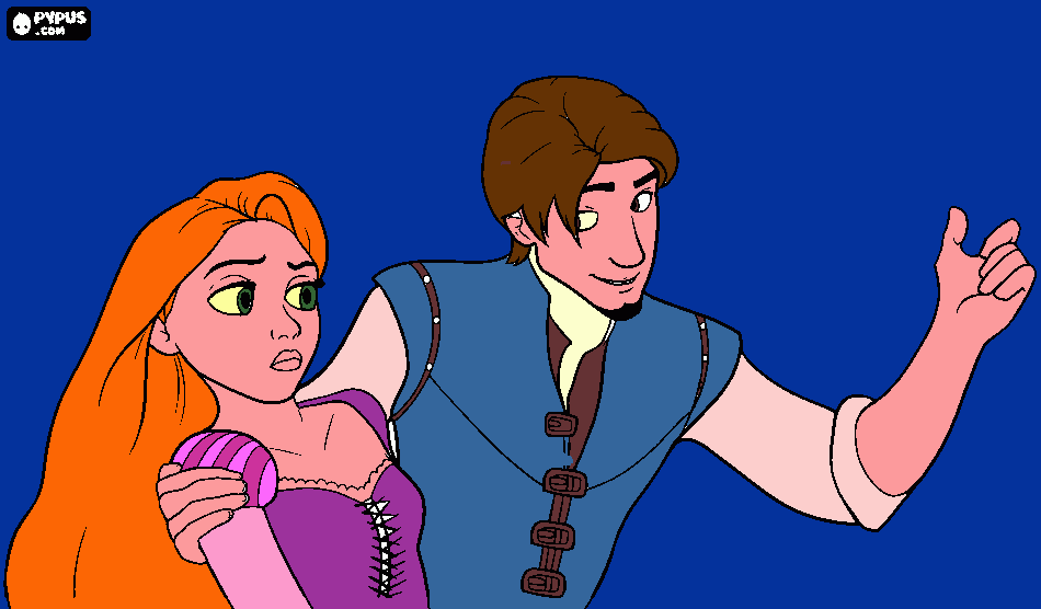 rapinzel coloring page