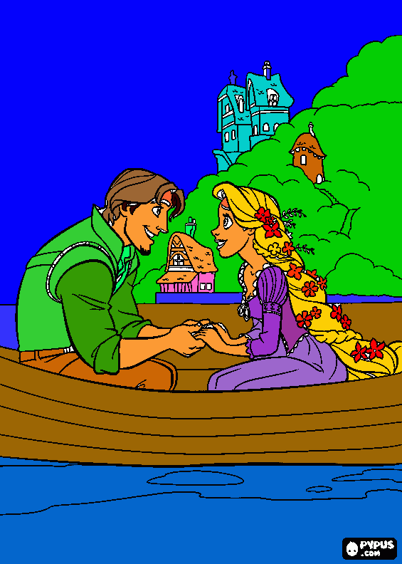 rapuncel coloring page