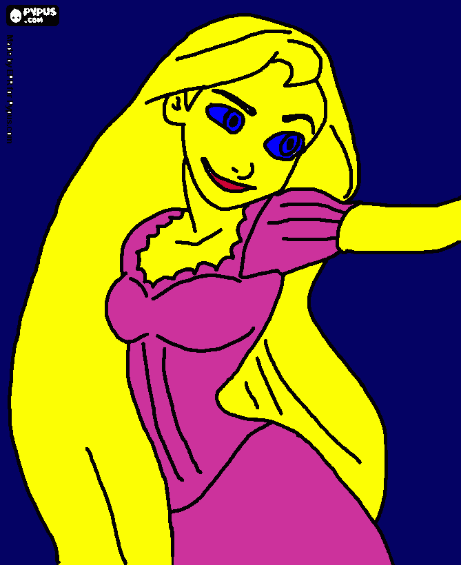 Rapunzel Disney coloring page