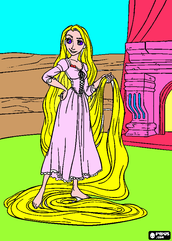 rapunzel1 coloring page