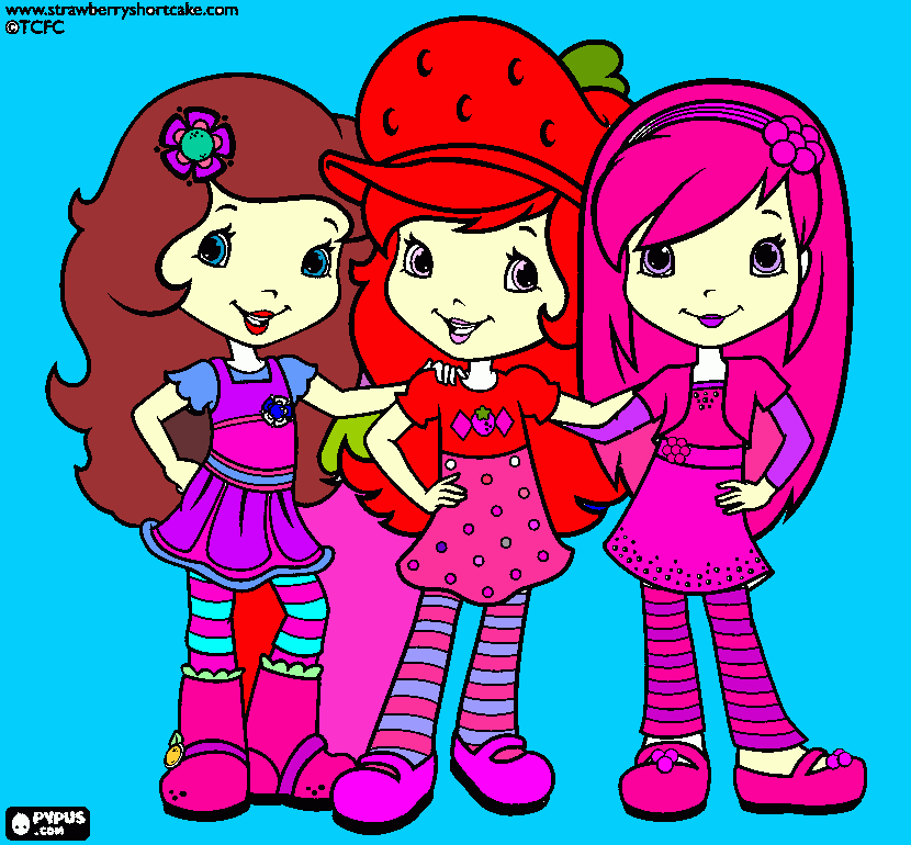 rasperry strraubery and lemen coloring page