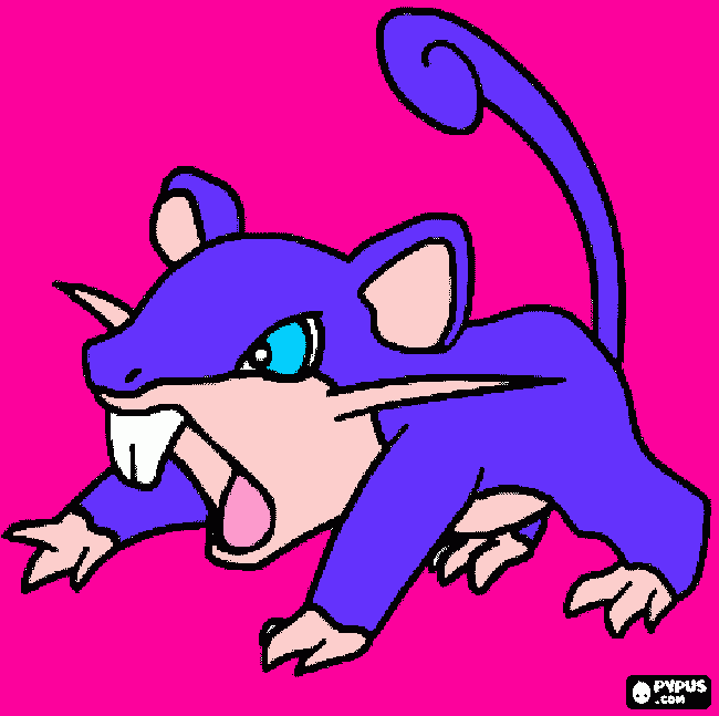 rattata coloring page