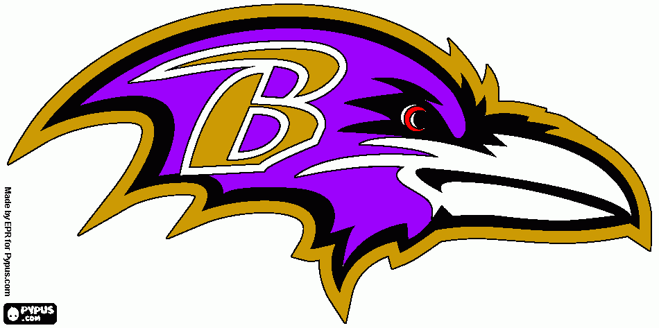 Raven coloring page