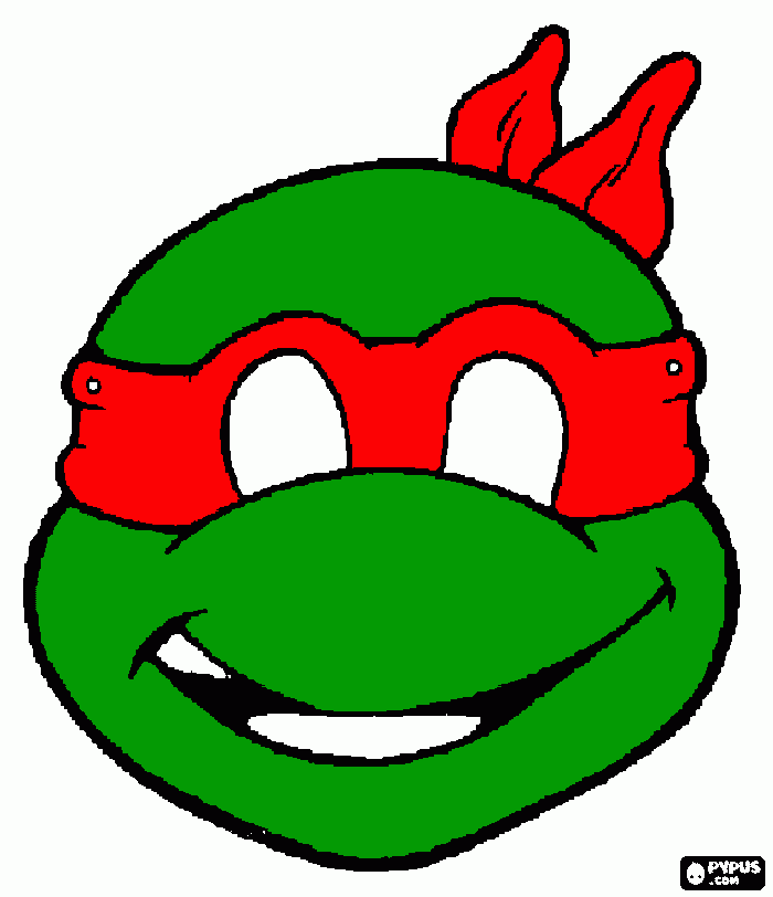 red turtle head coloring page