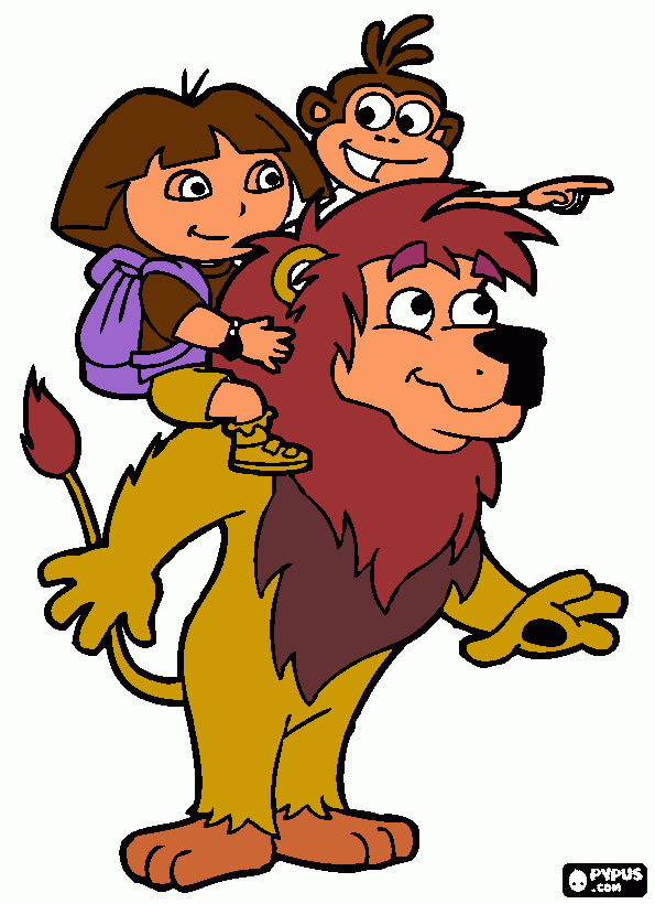 Reni: dora la exploradora coloring page