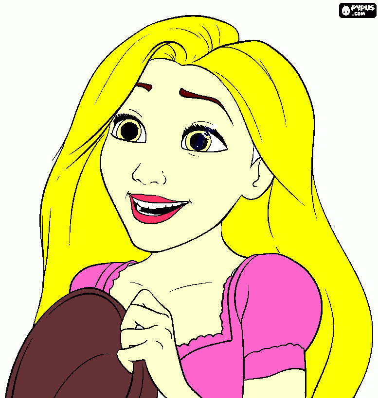 repunzle coloring page