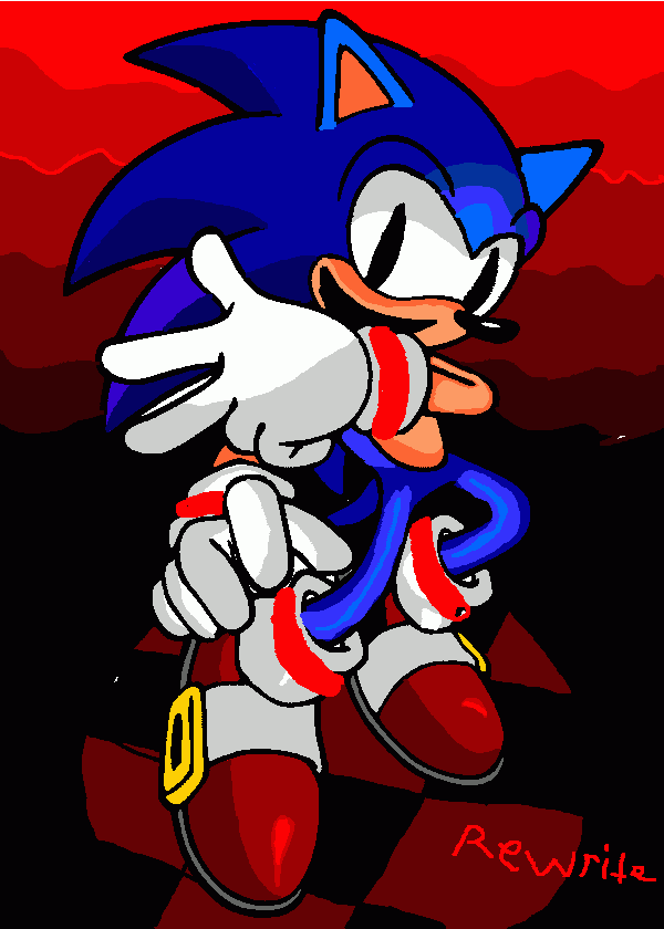 REWRITE SONIC coloring page