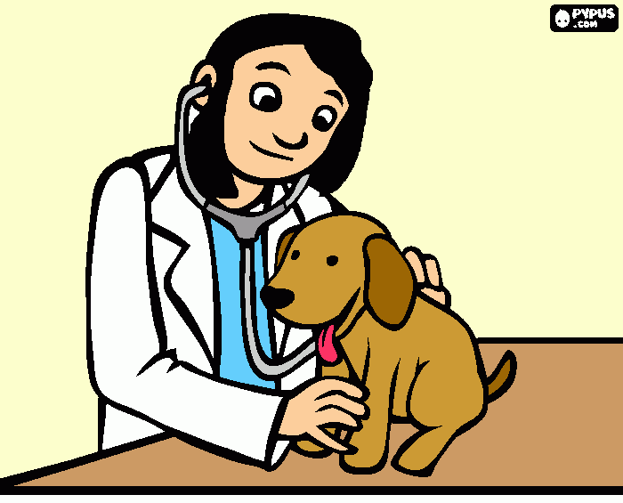 rika the vet :) coloring page