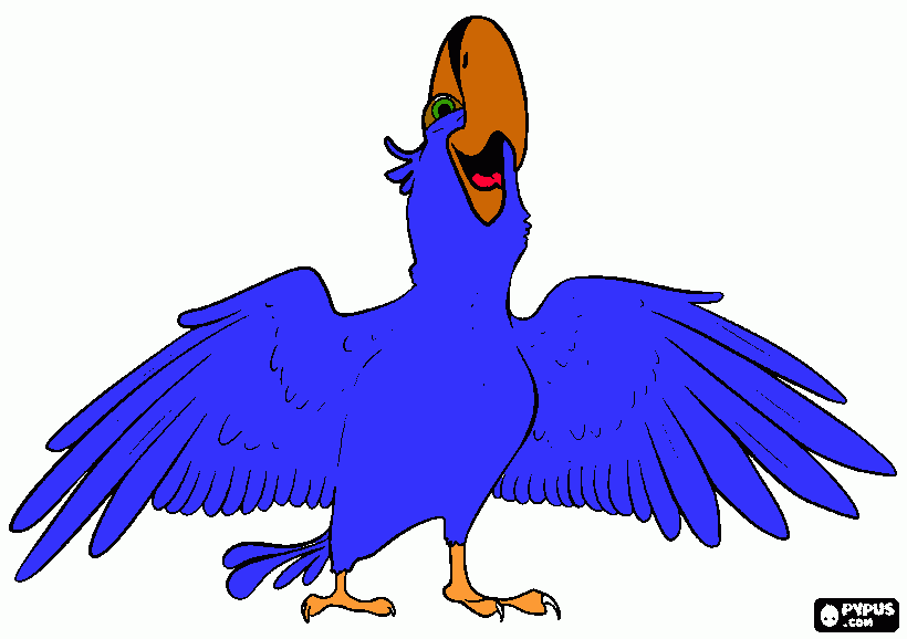 rio Blue coloring page