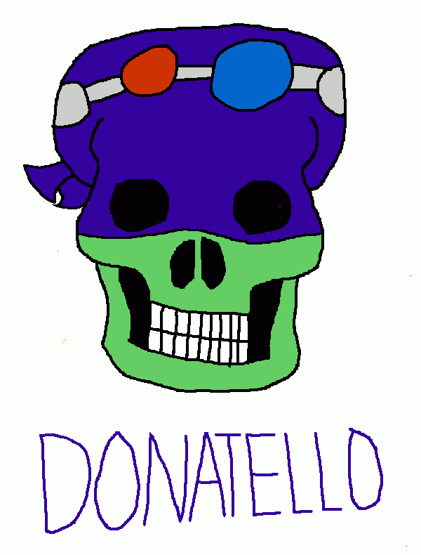 Rise of the TMNT Skulls: Donatello coloring page