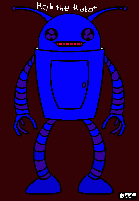 rob the robot coloring page