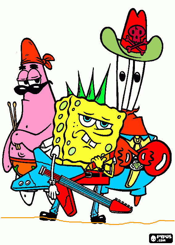 rock club coloring page