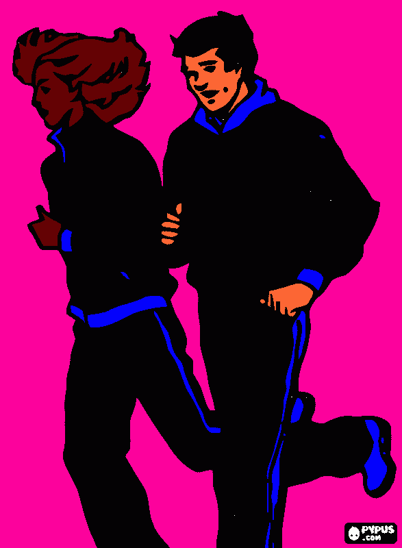 running  coloring page