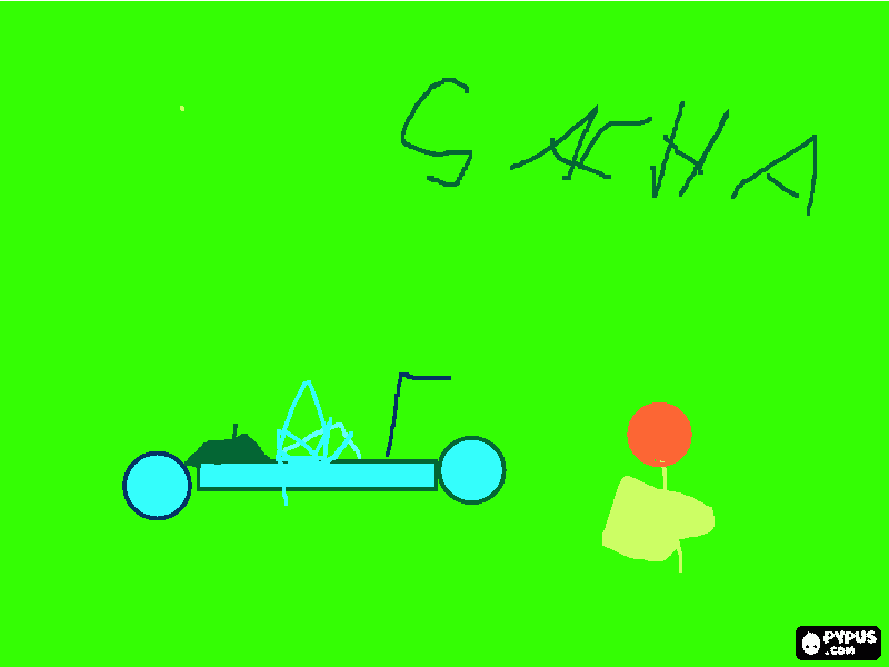 Sacha coloring page