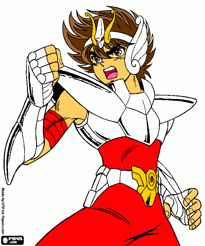 Saint Seiya Drawing!! coloring page