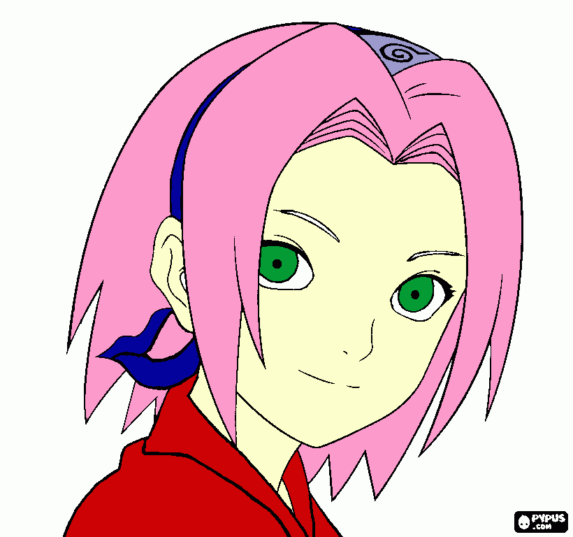 Sakura Haruno. Sept. 19,2013 coloring page