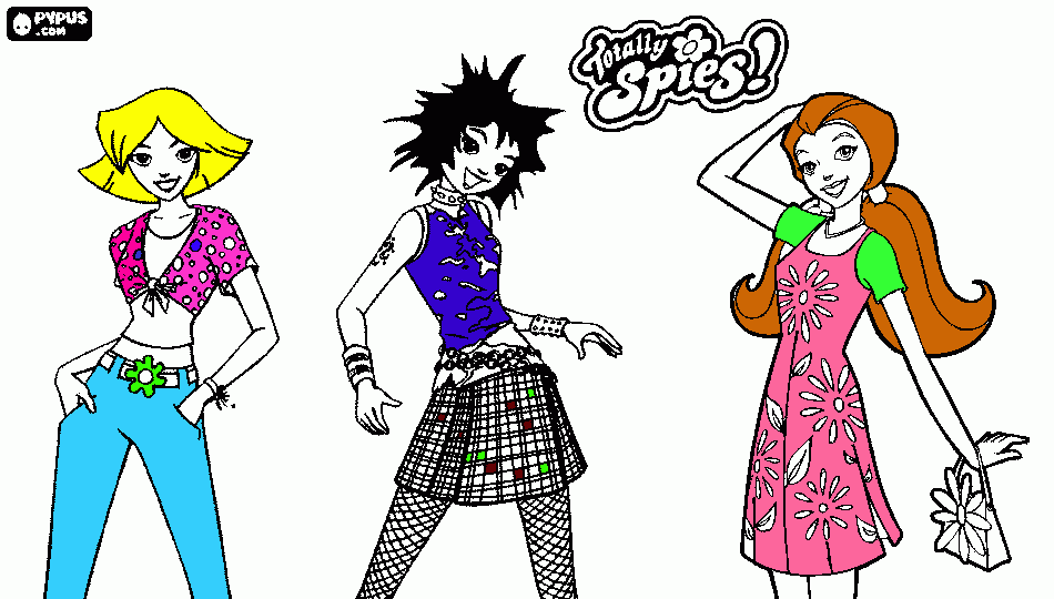 Sam Alex Clover coloring page