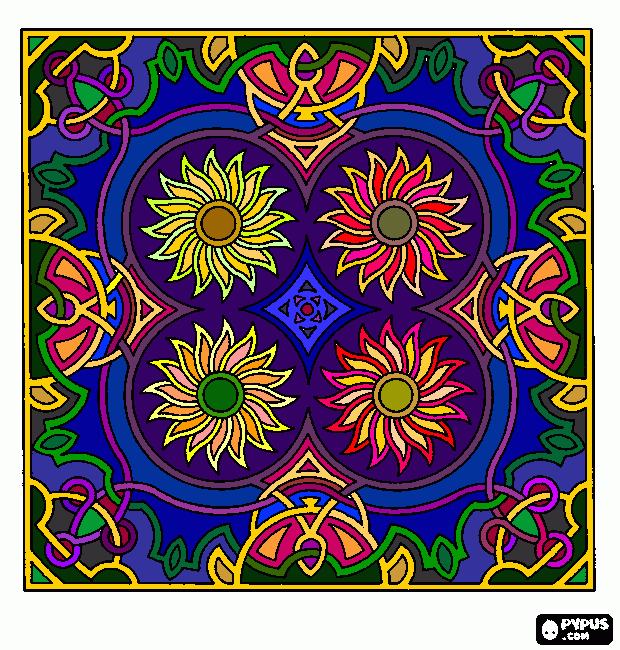 sample mandala coloring page