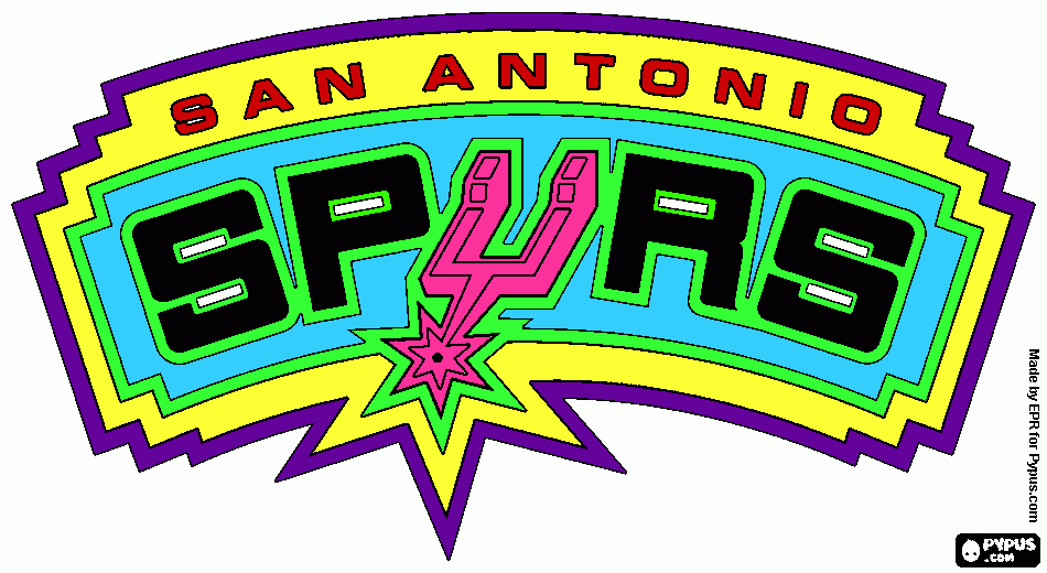 san antonio spurs coloring page