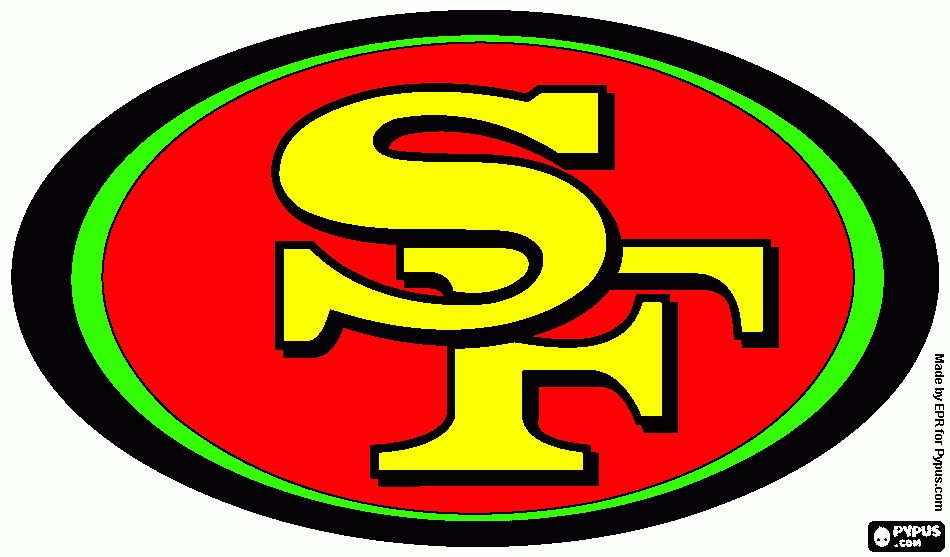 san francisco 49ers coloring page