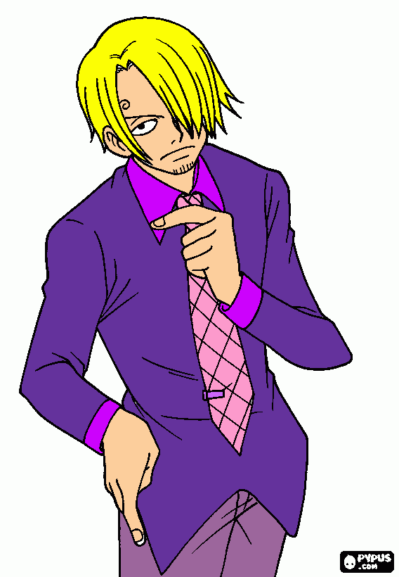 Sanji coloring page