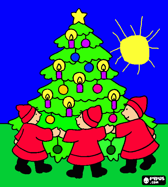Sapin coloring page