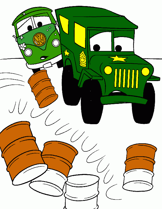 Sarge coloring page