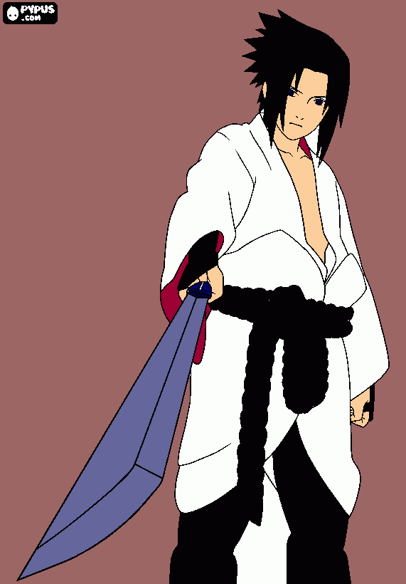 Sasuke Uchiha coloring page