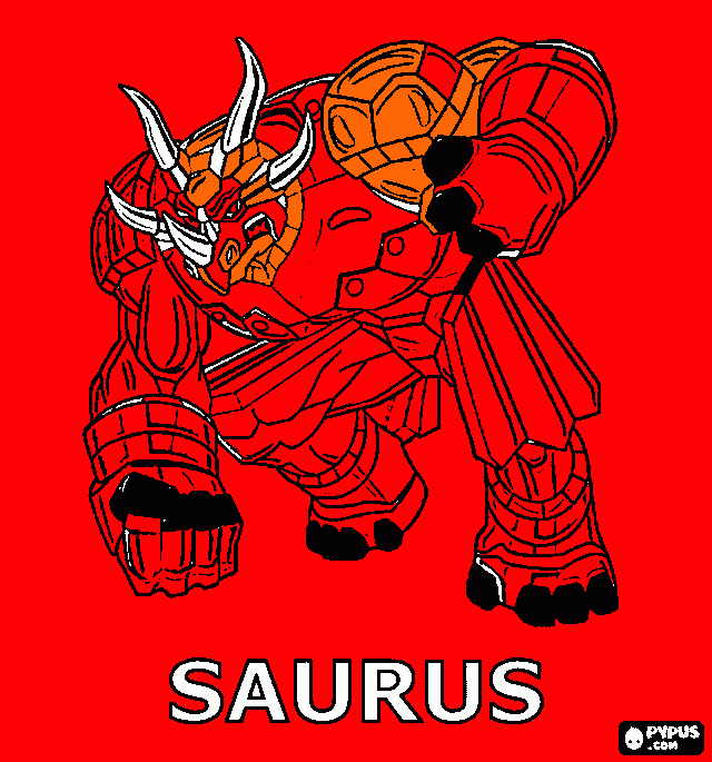 saurus coloring page