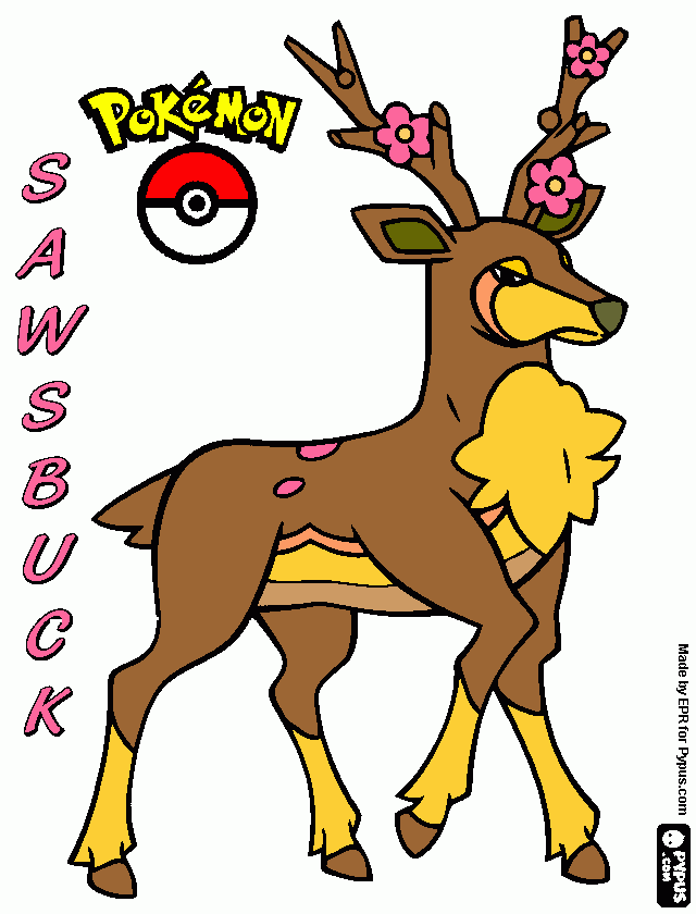 SAWSBUCK coloring page