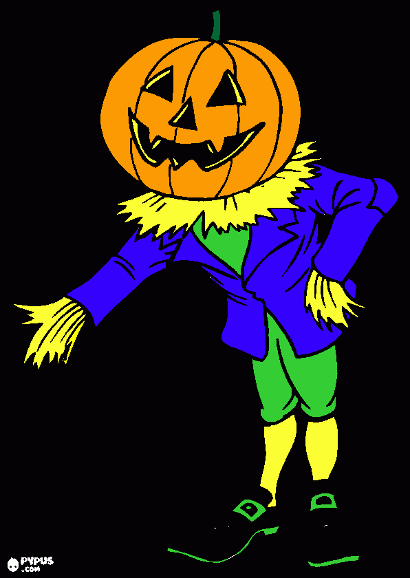 scarecrow coloring page
