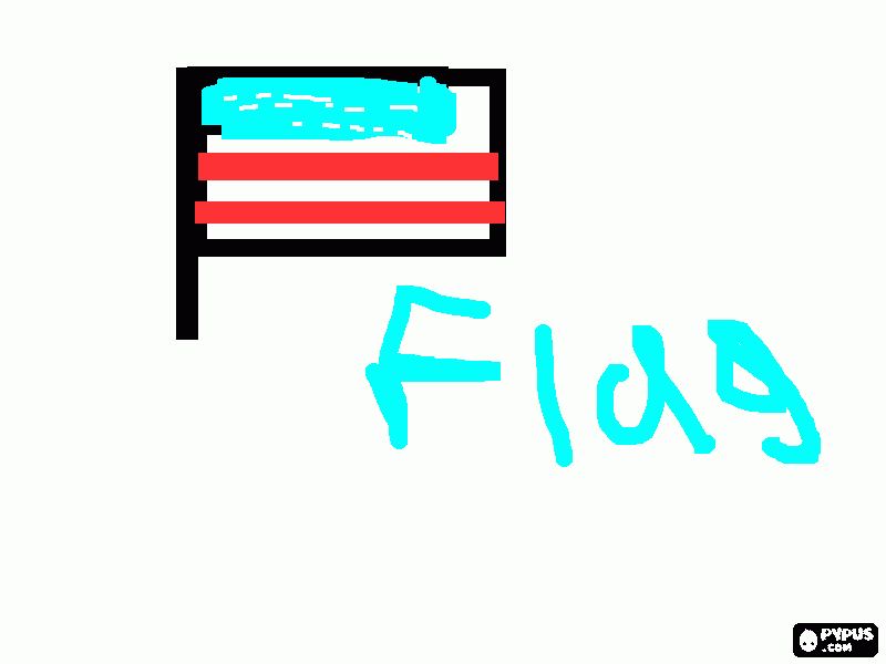 school flag coloring page
